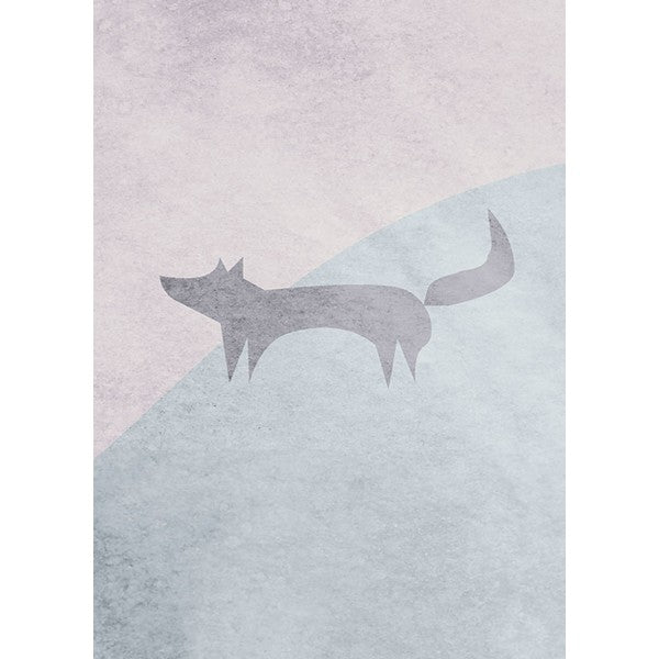 Plakat Vild og fri ræv - 30x40 cm