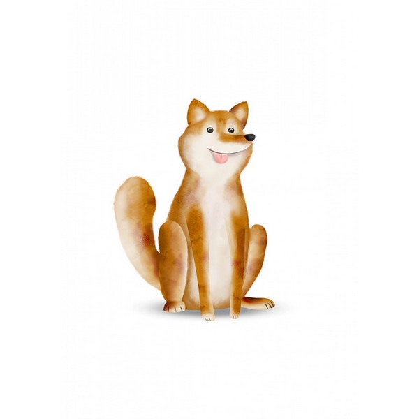 Plakat dyr hund - 30x40 cm