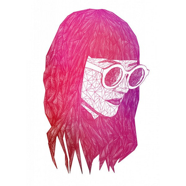 Plakat Grid Pink - 50x70 cm