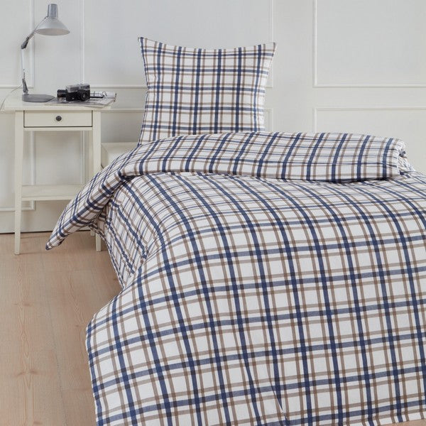 By Skagen sengetøj Parma bomuld ternet 140x200 cm