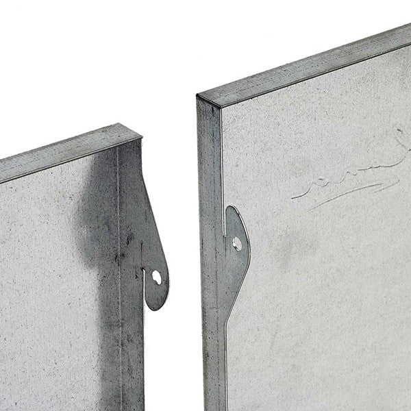 Bedkant galvaniseret stål 60x25 cm