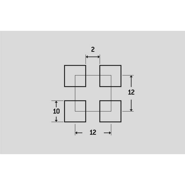 Perforeret stål plade 1,5x1000x2000 mm 69,44% luft