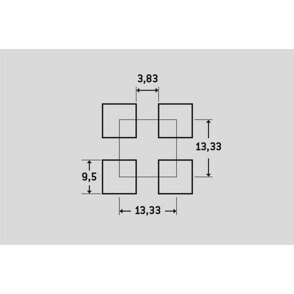 Perforeret sendzimir galvaniseret plade 1,5x1000x2000 mm 50,79% luft