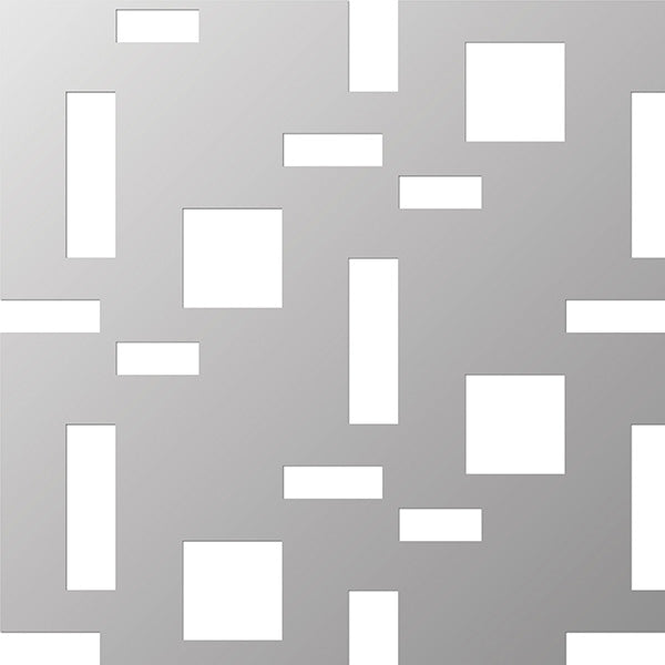 Perforeret galv stålplade 1x1000x2000 mm infinity