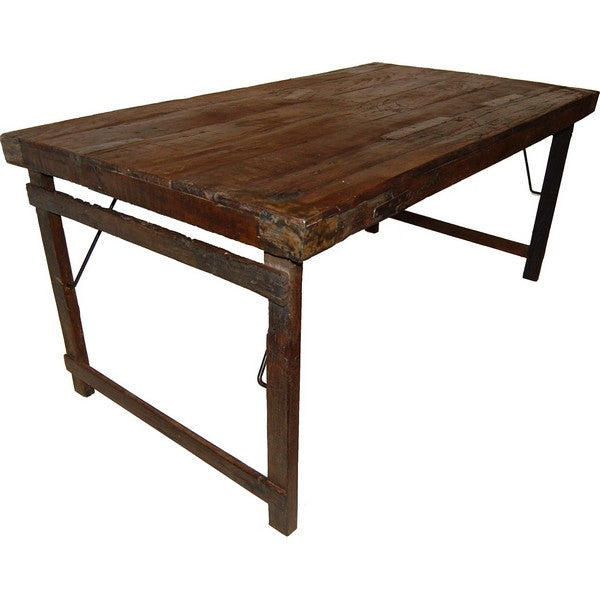 Java spisebord af genbrugstræ 74x180x90 cm