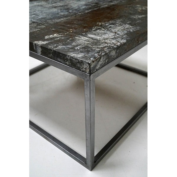 Houston sofabord kvadratisk og råt 40x70x70 cm