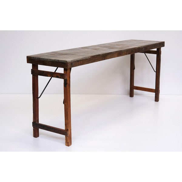 Vijay gammel konsolbord med zinktop 70x170x40 cm