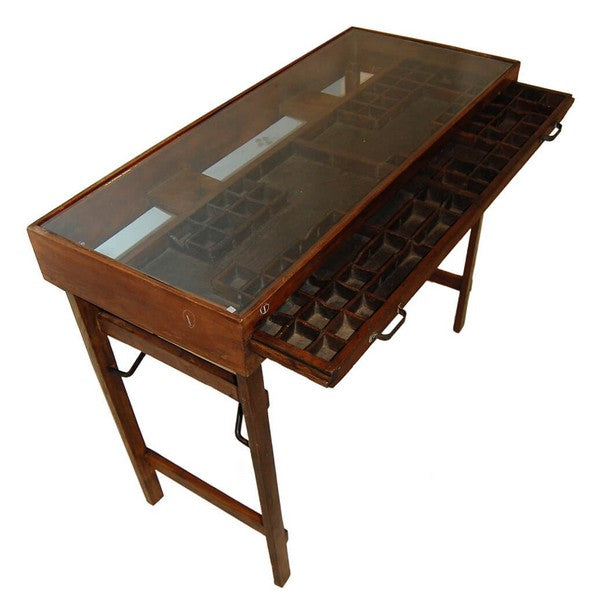 Konsolbord med sættekasse 77x96x42 cm