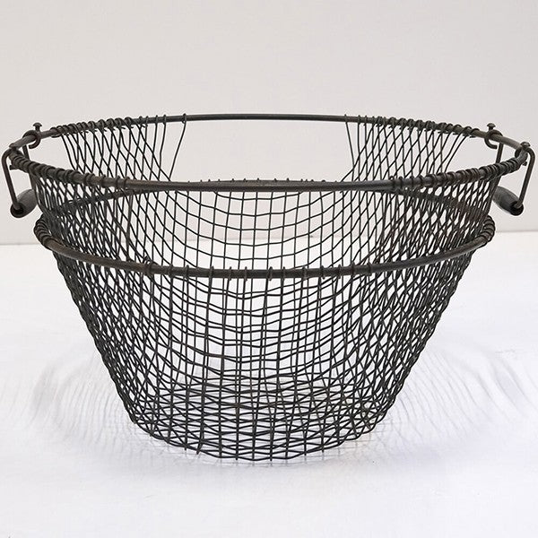 Stor trådkurv i metal Ø64 cm