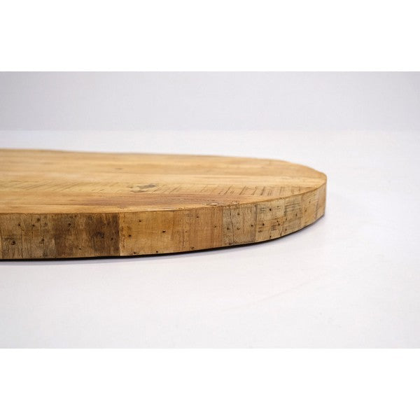 Strauss oval træbordplade 5x130x70 cm