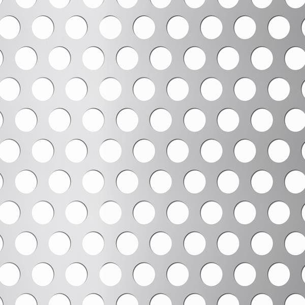 Perforeret Stål plade 1,5x1000x2000 mm runde huller Ø10 mm