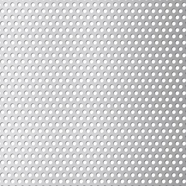 Perforeret Rustfrit stål plade 1x1000x2000 mm runde huller Ø3 mm