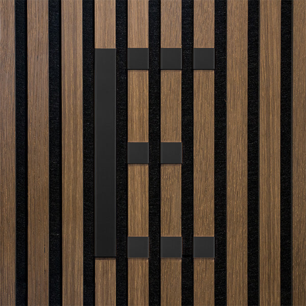 Bogstav til akustikpanel Sort zink E