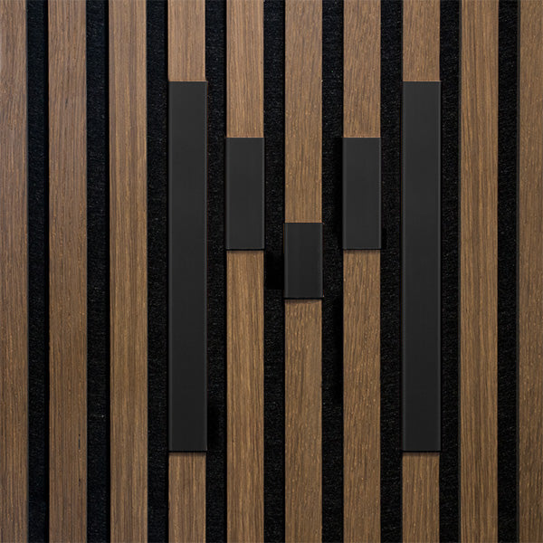 Bogstav til akustikpanel Sort zink M