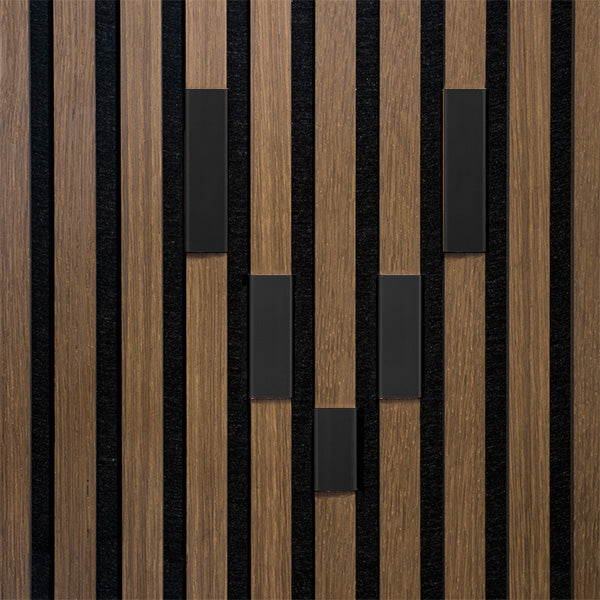 Bogstav til akustikpanel Sort zink V