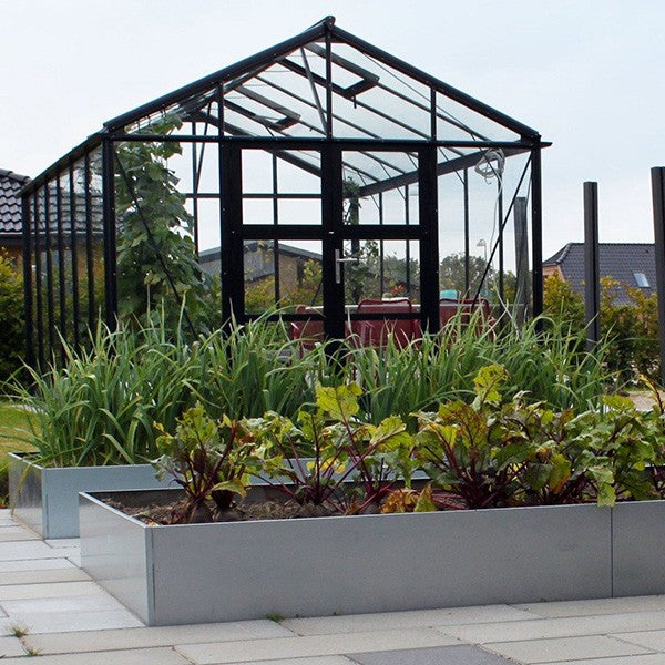 Højbed galvaniseret stål classic 25x120x240 cm