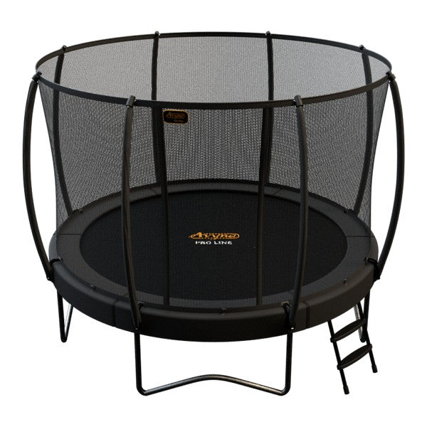 Trampolin royal m/sikkerhedsnet og stige Ø4,3 meter grå