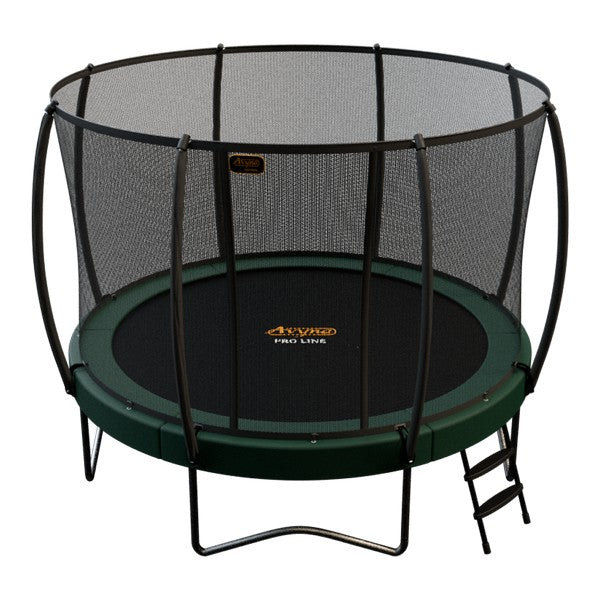 Trampolin royal m/sikkerhedsnet og stige Ø4,3 meter grøn