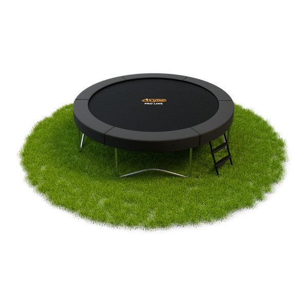 Trampolin royal m/sikkerhedsnet og stige Ø4,3 meter grå