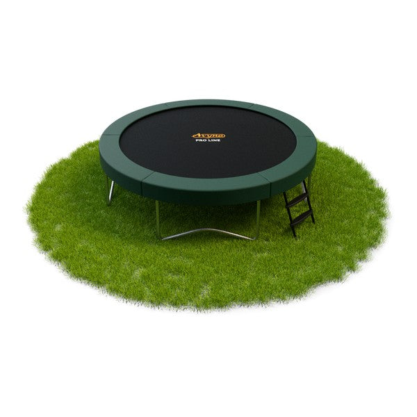 Trampolin royal m/sikkerhedsnet og stige Ø4,3 meter grøn