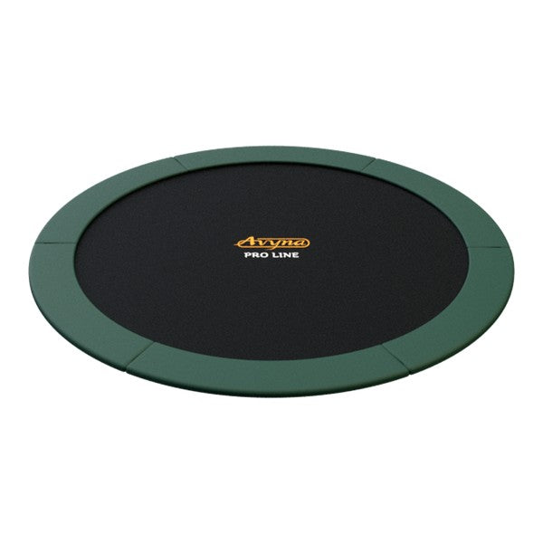 Trampolin superjumper flatground Ø4,3 meter grøn