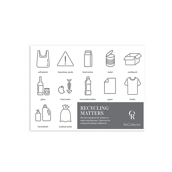 Klistermærker til affaldsboks