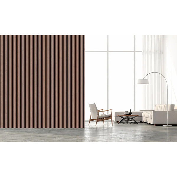 FibroTech akustikpanel PREMIUM 22x605x2440 mm - Walnut