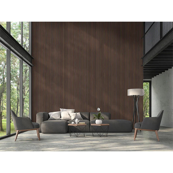 FibroTech akustikpanel PREMIUM 22x605x2440 mm - Walnut