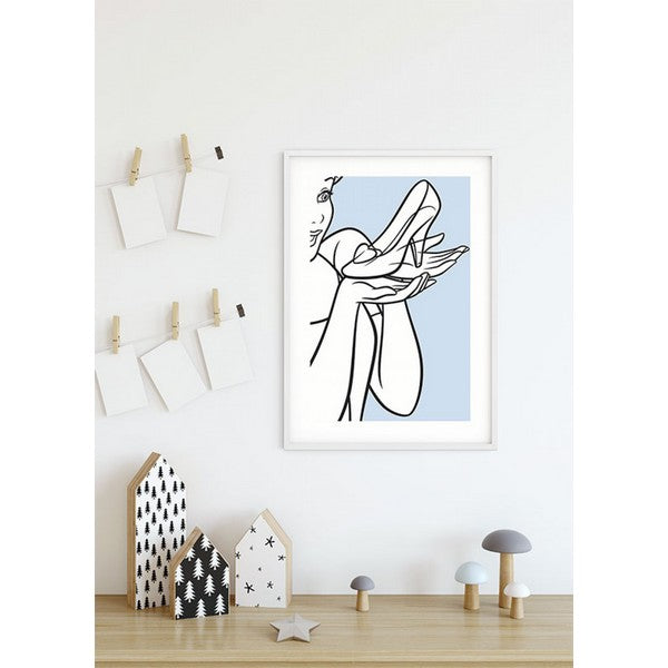 Plakat Askepot glassko - 50x70 cm