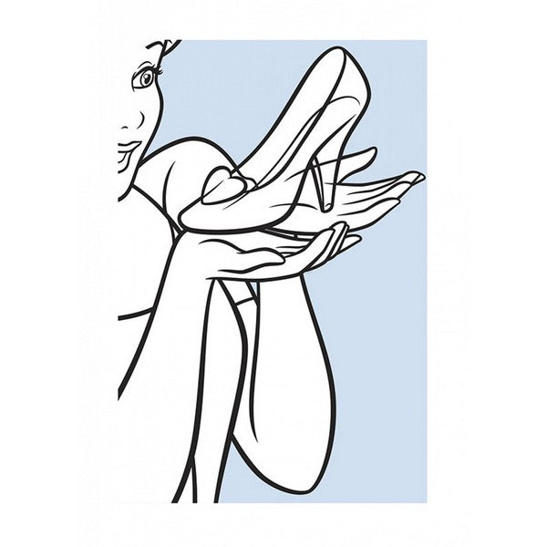 Plakat Askepot glassko - 50x70 cm