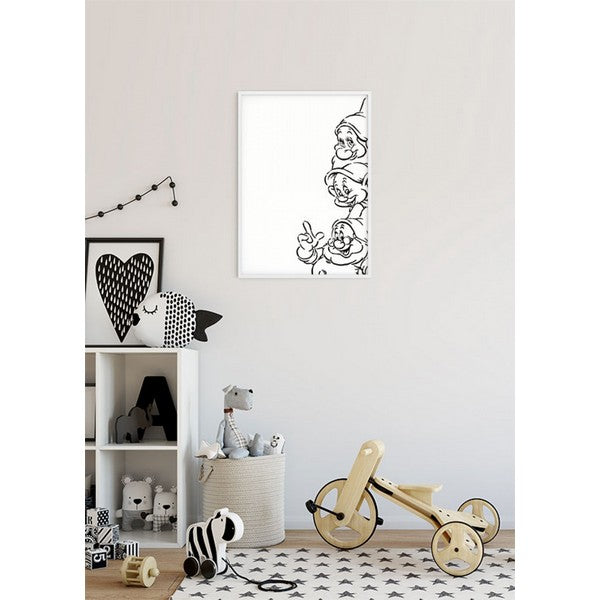 Plakat Snehvide dværge - 40x50 cm