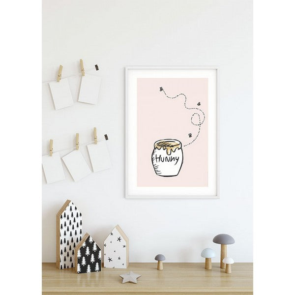 Plakat Peter Plys honning pot - 40x50 cm