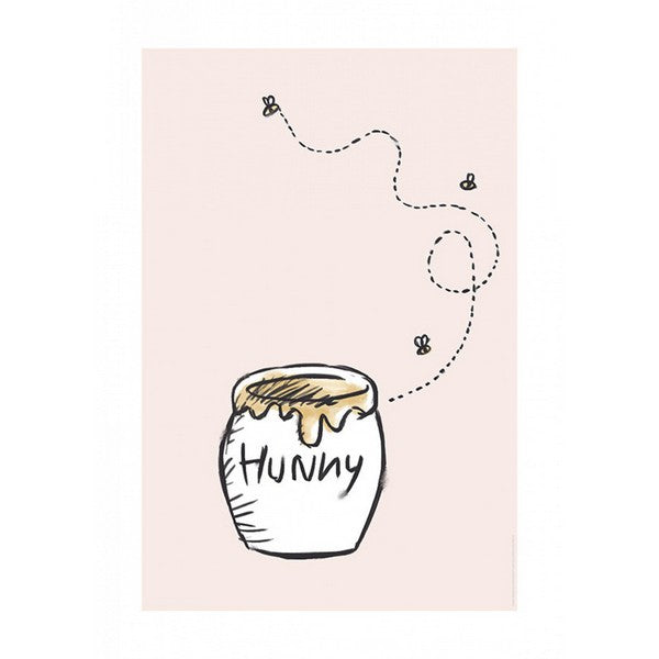 Plakat Peter Plys honning pot - 40x50 cm