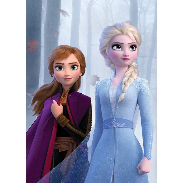 Plakat Frozen søstre i skoven - 30x40 cm