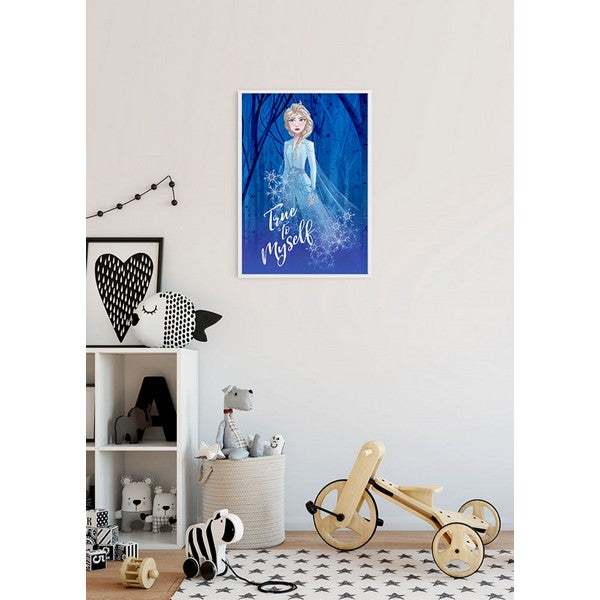 Plakat Frozen 2 Elsa tro mod mig selv - 40x50 cm