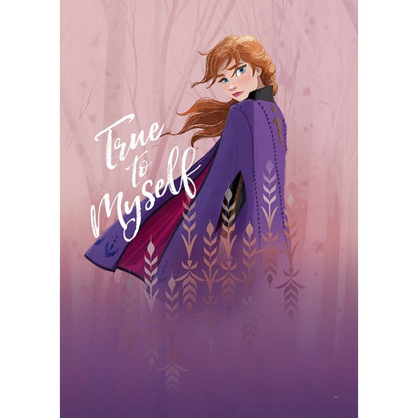 Plakat Frozen Anna tro mod mig selv - 40x50 cm