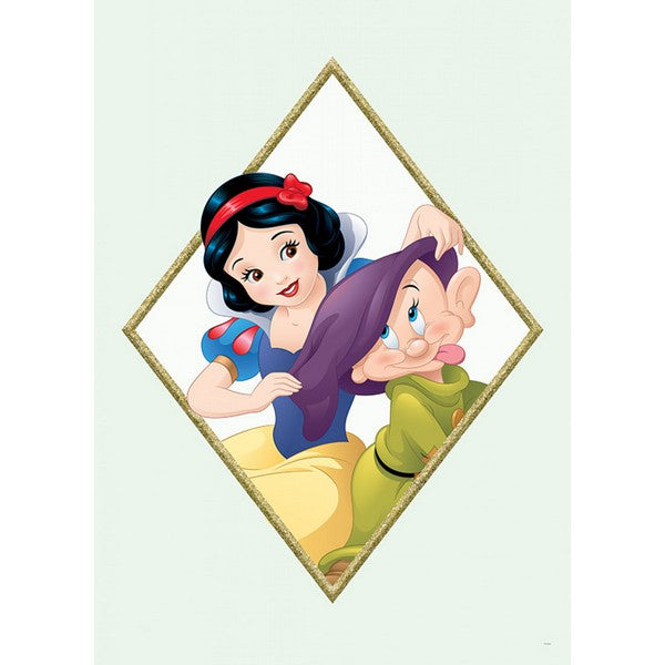 Plakat Snehvide & Dopey - 30x40 cm