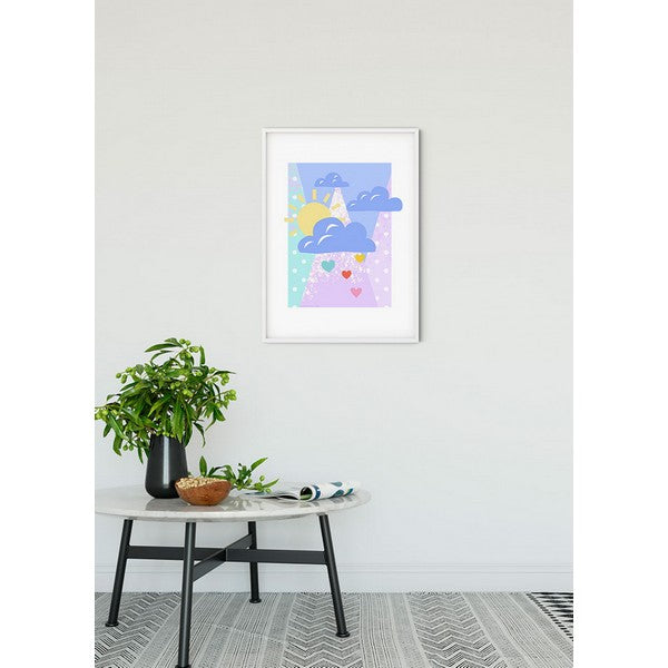 Plakat Peter Plys skyerne - 40x50 cm