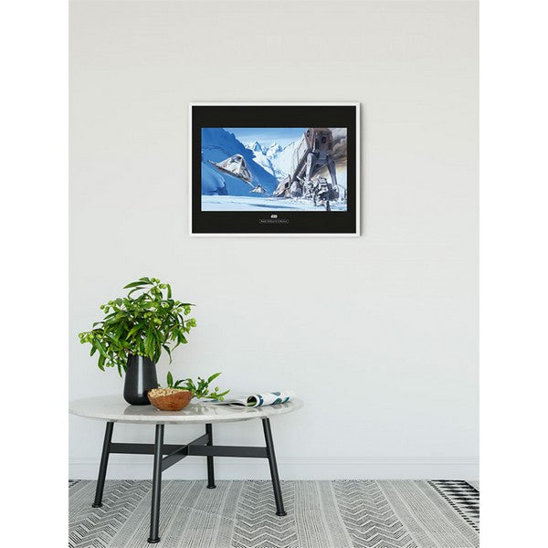 Plakat Star Wars Classic RMQ Hoth Battle Snowspeeder - 50x70 cm