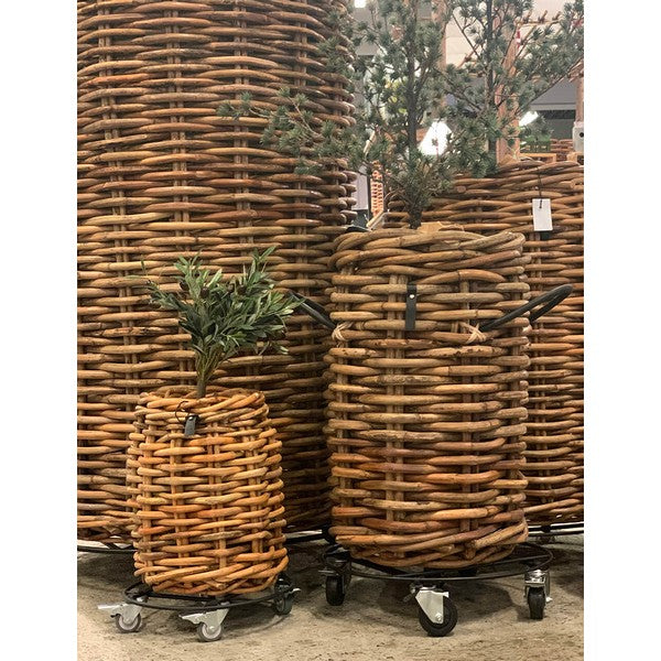 Maxi Rund Trolley t/Rattankurv Ø42xH11,5 cm