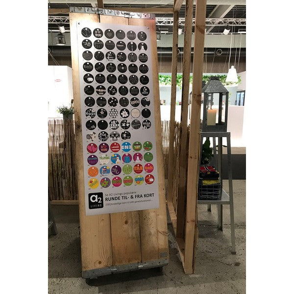 Hightower Street Menu Skilt m Hjul (H: 180-190) B80xH180-190xD57 cm