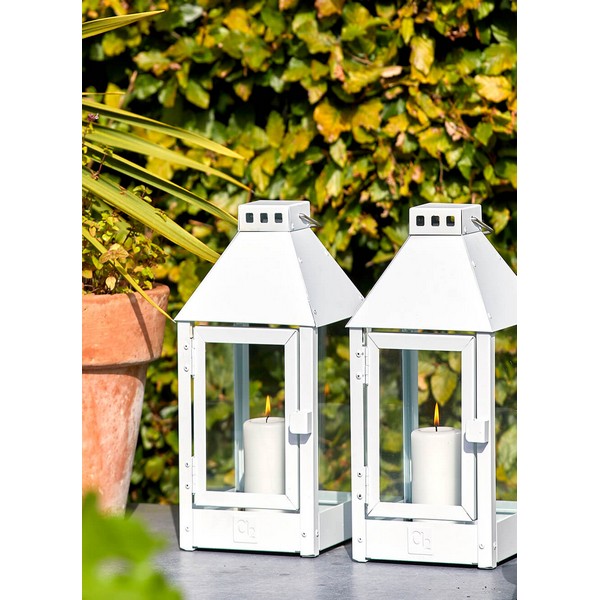 Hvid Micro Small Lanterne L9,5xB9,5xH22 cm