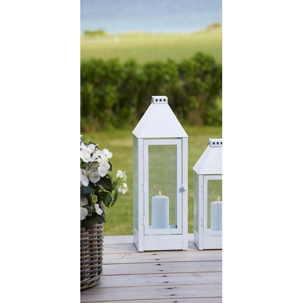 Hvid Mega Hightower Lanterne L32xB32xH100 cm