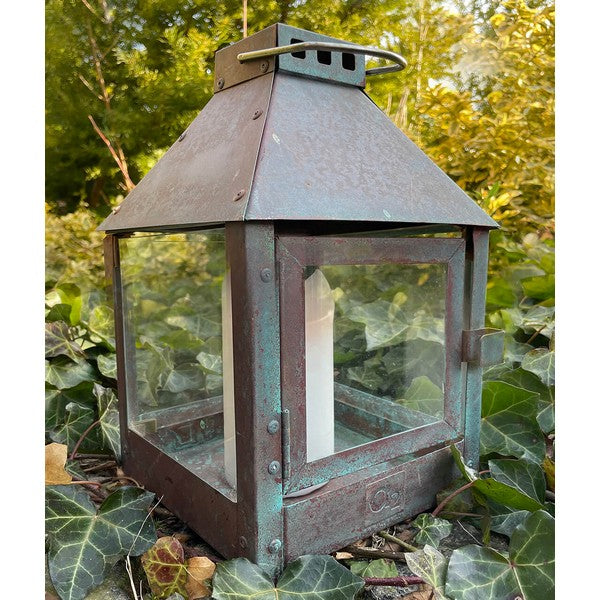 Kobber Mini Quadro Lanterne L17xB17xH27,5 cm