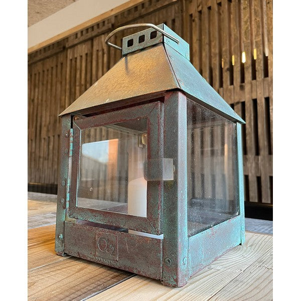 Kobber Mini Quadro Lanterne L17xB17xH27,5 cm