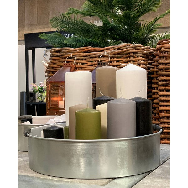 Mini Bloklys (32T) - Elfenben Ø6 x H12 cm - ca. 0,3 kg