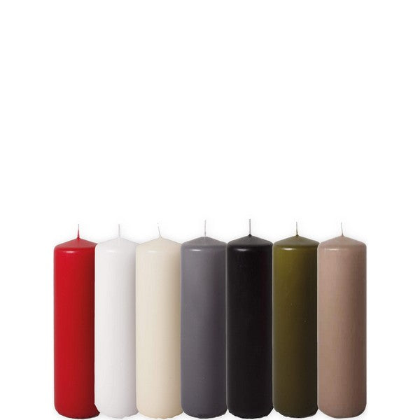 Midi Bloklys (80T) - ElfenbenØ7 x H18 cm - ca. 0,6 kg