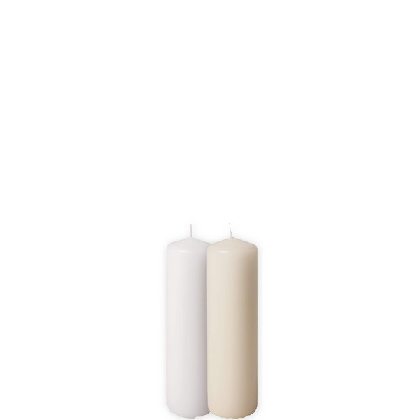 XL Mega Bloklys (230T) - Hvid Ø9,6 x H30 cm - ca. 1,75 kg