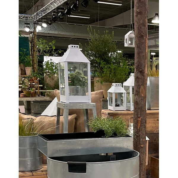 Galvaniseret Rektangulær Plantebakke 56,5 L56,5xB32xH10 cm