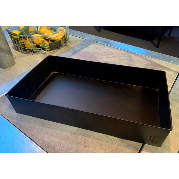 Sort Rektangulær Plantebakke (sæt m/3 stk/3 str) L56,5-58,5xB32-34 x H10 cm